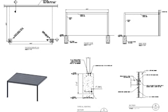 design and draft modern pergola plans for you