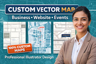 create a custom vector map for your business location