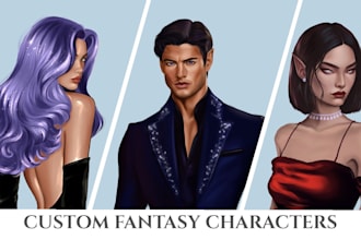 draw a fantasy book character art