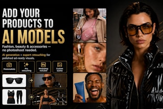 design photorealistic ai fashion visuals and product images with pro editing