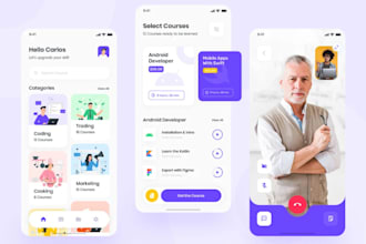 develop e learning app, education app, kid learning app, online course app