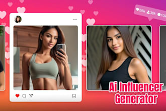 develop ai powered influencer website, ai model generator and ai avatar website