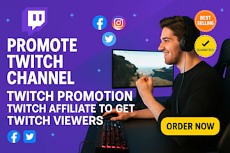 promote twitch channel, twitch promotion, twitch affiliate partner live viewers