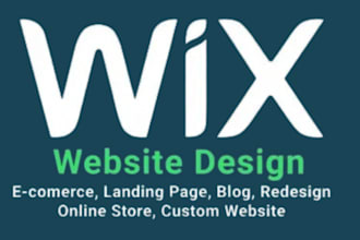 design wix, redesign wix, wix landing page fix wix website with seo optimization
