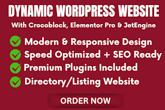 build and redesign dynamic wordpress sites with crocoblock