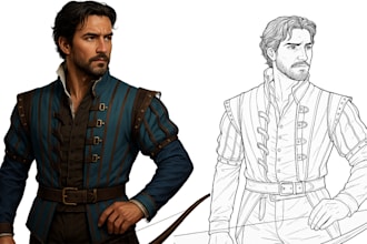 illustrate your ttrpg oc, vtm, fantasy, dnd character art