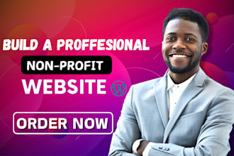 design a professional wordpress nonprofit, charity, or ngo website