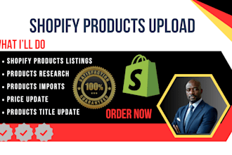 do shopify product listing and shopify product upload