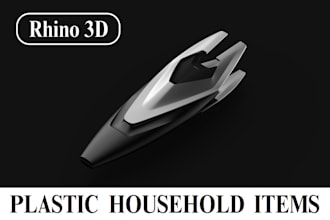 model plastic household and daily products in rhino 3d