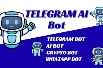 build ai telegram bot, task bot, custom telegram bot e commence bot arbtrade bot