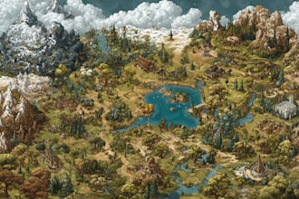 make your fantasy map illustration arts