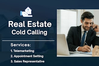 be your real estate cold caller VA for USA