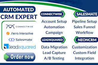 connectwise automation sierra interactive nutshell salesmate leadsquared neoncrm