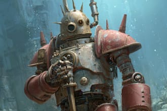 create a warhammer illustration