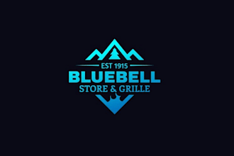 design bluebell store grille logo