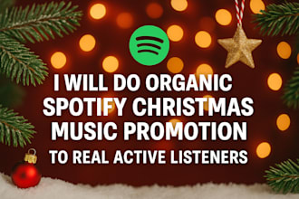 do organic spotify christmas spotify promo music promotion to real audience