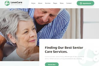 wix home health care website adult day care website home help pregnancy website