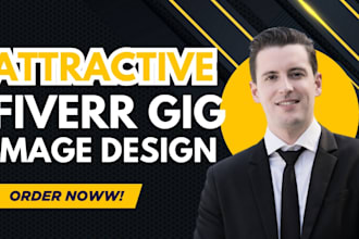 design attractive fiverr gig image, gig cover