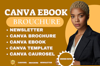 do editable canva newsletter canva brochure canva carousel canva ebook