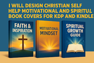 design christian self help motivational spiritual book covers for kdp and kindle