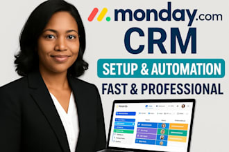do monday com CRM setup, customization, automation, CRM integration, data import