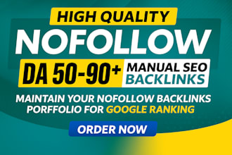create high da nofollow backlinks for SEO link building