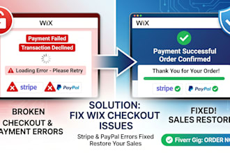 fix wix store checkout issues, wix payment errors, stripe paypal problems