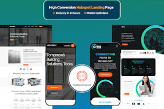 design, redesign, migrate or revamp hubspot website and landing page