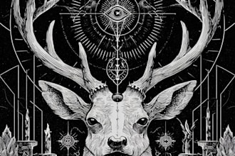 create a dark, horror, underground art illustration