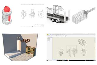 make 2d drawing engineering using autodesk inventor, fusion 360, autocad