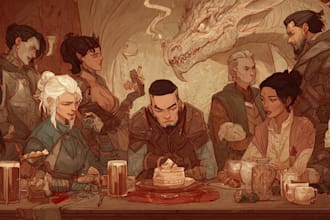 do a dnd character or dnd party art