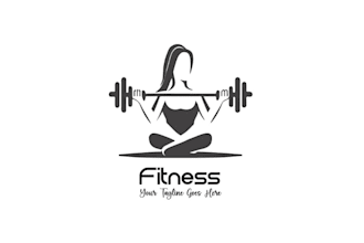 design health and fitness, yoga,meditation and wellness logo