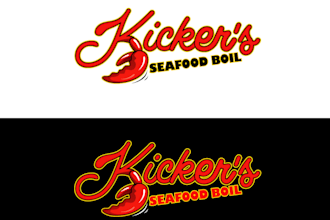 design custom restaurant, seafood, crab logo