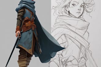 do character and oc design on digital art