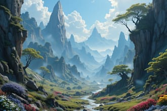 fantasy landscape or enviroment art