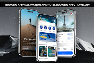 develop hotel booking app travel app flight booking app reservation system
