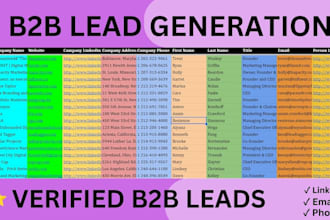 do linkedin lead generation and targeted prospect research