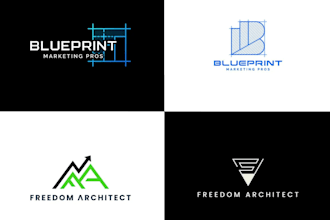 create an architecture, construction, and real estate logo