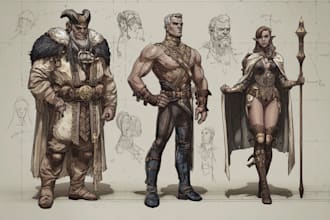 draw d and d character according to your requirement