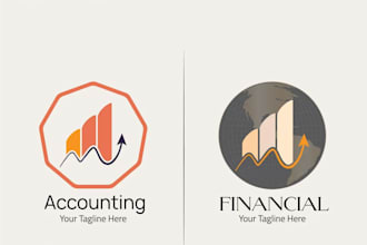 design unique consulting,accounting,financial logo