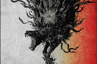 create dark art illustrations in pen and ink