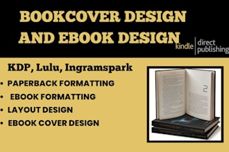 create incredible bookcover for amazon KDP,  ingramspark
