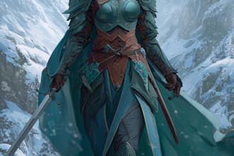 model or sculpt  dnd characters that can be printed
