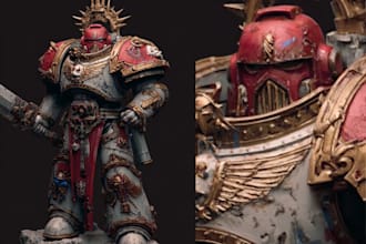 paint warhammer 40k character and creature