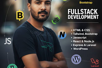 professionally create websites in any PHP or javascript frameworks