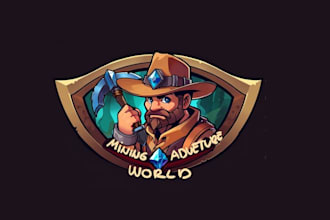 design unique adventure world logo