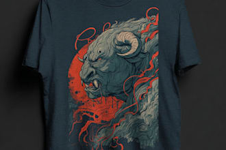create a custom illustrated t shirt design for you