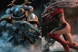create an you as favorite space marine 40k warhammer art
