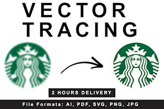 vectorize your text, logo,pictures