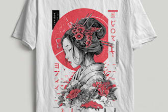 create japanese t shirt design